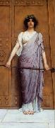 John William Godward At the Gate of the Temple oil painting picture wholesale